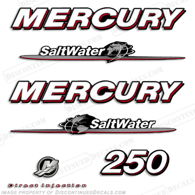 Mercury 250hp Saltwater Decals - 07-08 INCR10Aug2021