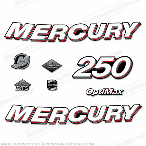 Mercury 250hp Optimax Decals - 2006 INCR10Aug2021