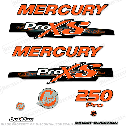 Mercury Band Replacement Decals for 200hp-300hp Optimax Engines - Any ...