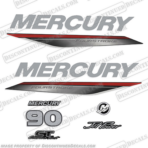 Mercury 90 Fourstroke Jet Power CT command New 2018 2019 2020 2021 2022 2023  mercury, decals, 90, hp, proxs, 2019, 2018, outboard, motor, sticker, mercury, decals, 90hp, fourstroke, jet, outboard, stickers, 2020, 2021, 2022, 2023, four, stroke, command, thrust