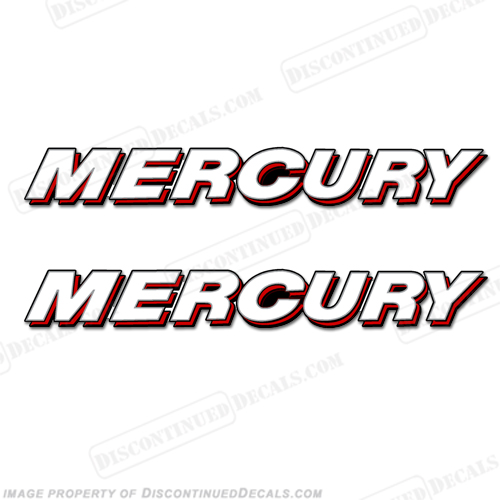 MERCURY Decal (Set of 2) - Straight INCR10Aug2021