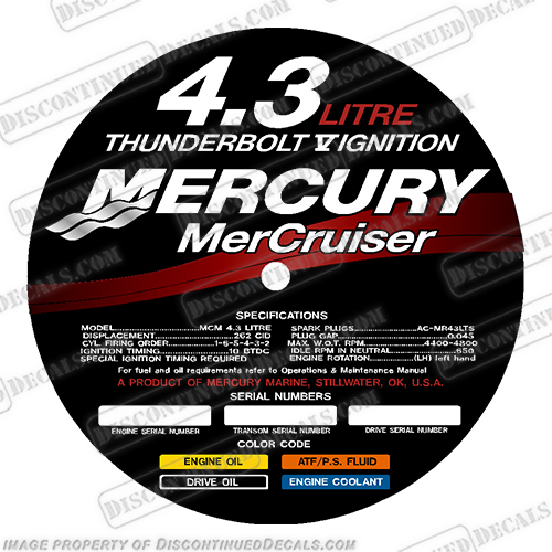 thumbnail image 2 of Mercury MerCruiser 4.3 Litre Vortec Thunderbolt V6 Tune Up Kit – MR43LTS Plugs – MMD Powerline M43TBOLT 2 of 4