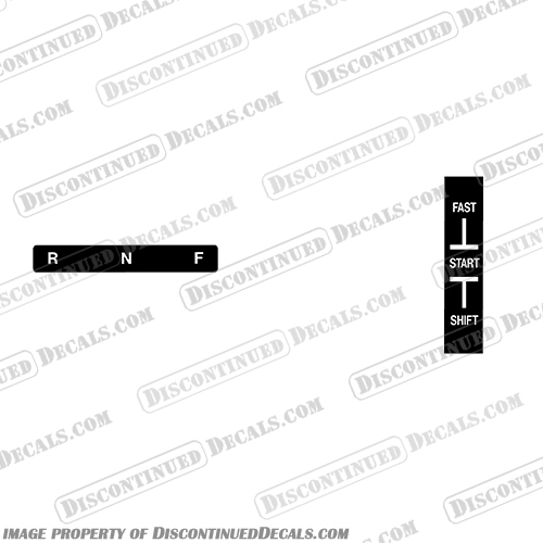 Mercury Motor Throttle and Shift Decal Older Model Versions Mercury, Motor, throttle, speed, handle, replacement, control, switch, stiker, decal, part, new, twist, grip, tiller, start, stop, slow, shift, fast, INCR10Aug2021