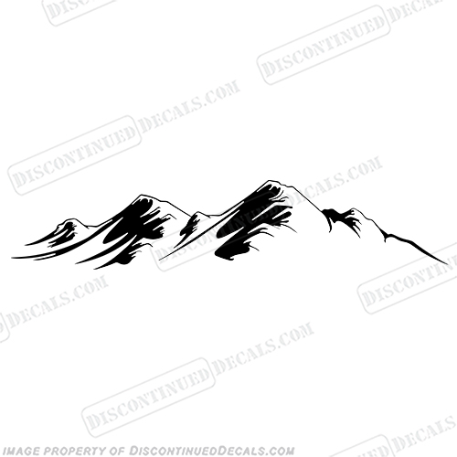 Montana Mountain Graphic RV Decal  INCR10Aug2021