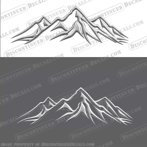 Montana Grey Mountain Graphic Decal Montana, Gray, Grey, Mountain, Graphic, Decal, Decals,