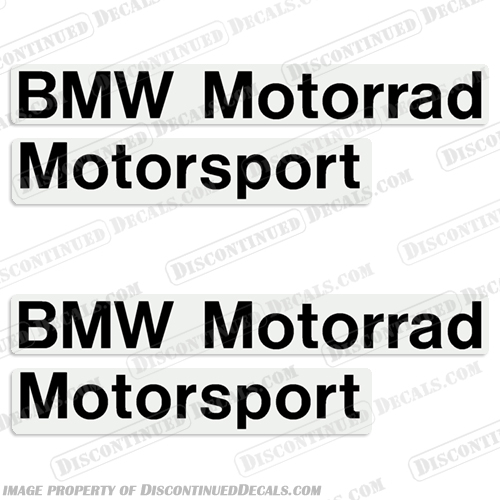 BMW Motorrad Motosport Decal Set - Any Color! bmw, motor, rad, motorrad, sport, motorsport, motorcycle, cycle, speedbike, bike, street, 