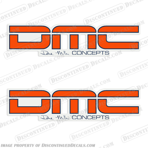 Dave Miller Concepts Motorcross Decals (Set of 2) Fluorescent Orange INCR10Aug2021