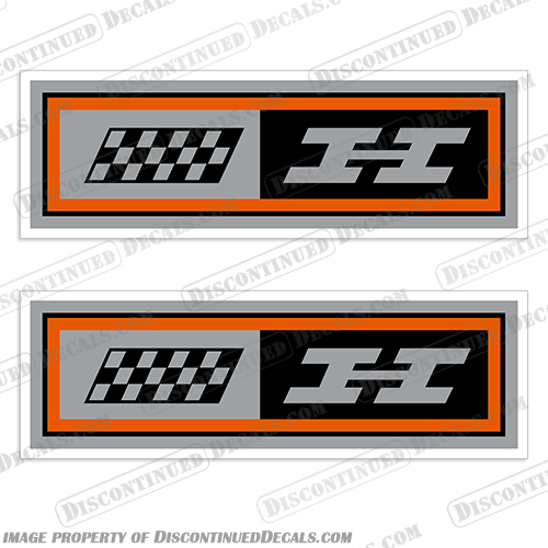 Harley Davidson “H" w/ Checkered Flag Oil Tank Decals Harley, Davidson, Harley Davidson, H, h, lightning, oil, tank, decal, decals, stickers, motorcycle, street, bike, fuel, tank, engine, motor, Checkered, Flag, Checkered Flag