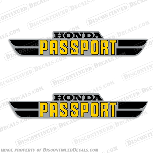 Honda Passport C70 Super Cub Scooter Decals - 1981-1982 honda, passport, pass, port, c70, super, cub, scooter, decals, stickers, set, 1981, 1982, 81, 82, 