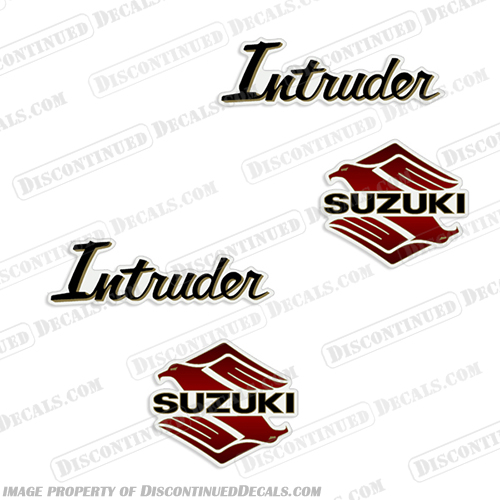 Suzuki Intruder VS700 Motorcycle Decals - 1986 (Set of 2) motorcycle, decals, suzuki, intruder, vs700, 1986, fuel, gas, tank, stickers