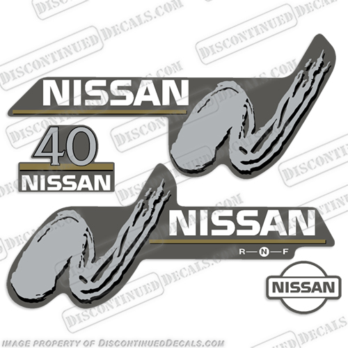 Nissan 40hp Decal Kit - 1999 200 2001 2002 2003 2004 nissan, 40hp, outboard, motor, engine, decal, sticker, kit, set, 40, hp, 1998, 1999, 2000, 2001, 2002, 2003, 2004, 00, 01, 02, 03, 04, 99, 