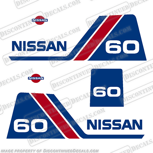Nissan 60hp Decal Kit - 1984 - 1995 INCR10Aug2021