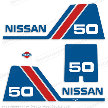 Nissan 50hp Decal Kit - 1984 - 1995 INCR10Aug2021
