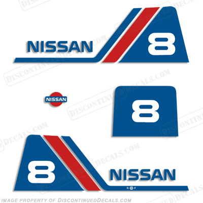 Nissan 8hp Decal Kit - 1988 - 1995 INCR10Aug2021