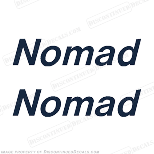Nomad Boat Logo Decals - Any Color! INCR10Aug2021