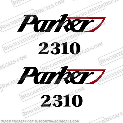 Parker 2310 Logo Decal (Set of 2)  parker, boats, boat, decal, decals, 2310, boat, stickers