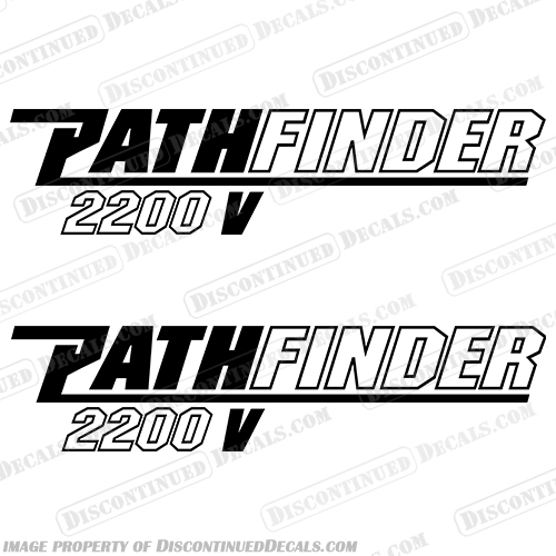 Pathfinder 2200 V Boat Logo Decals (Set of Two) - Any Color!   pathfinder, 2200, V, tournament, boat, logo, decals, set, of, 2, two, any, color, stickers, path, finder, 