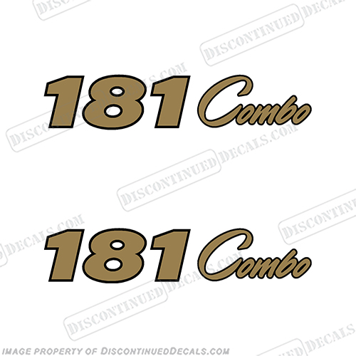 ProCraft "181 Combo" Decals - Set of 2 Gold procraft, pro-craft, 181, pro, 181combo, craft, INCR10Aug2021