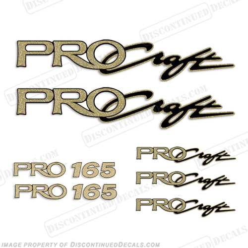 ProCraft Boats & Pro 165 Logo Decal Package procraft, pro-craft, pro, craft, 165