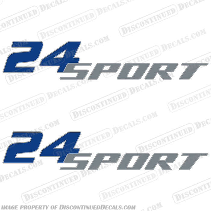 Pro-Line 24 Sport (2000+) Decal Kit  - (set of 2) proline, boats, 24, sport, boat, cabin, lettering, decal, sticker, kit, set