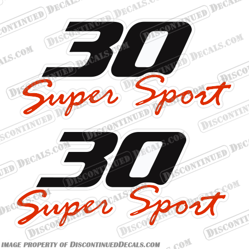 Pro-Line 30 Super Sport Boat Decals - Set of 2 proline, pro-line, pro, line, boats, 30, sport, boat, cabin, lettering, decal, sticker, kit, set, decals, of, 2, super, supersport, 