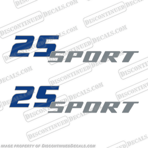 Pro-Line 25 Sport (2000+) Decal Kit  - (set of 2)  proline, boats, 25, sport, boat, cabin, lettering, decal, sticker, kit, set