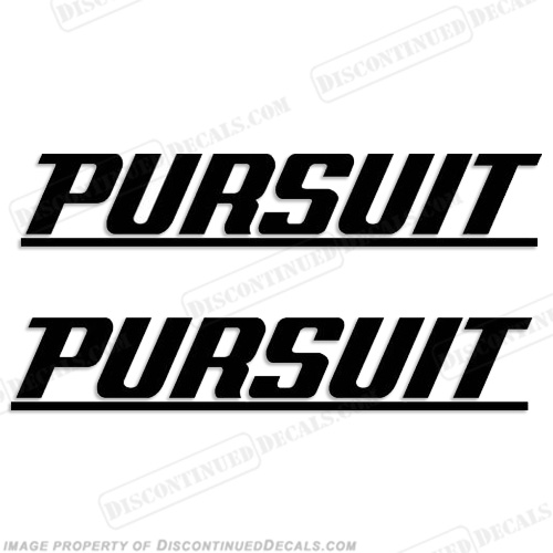 Pursuit Boat Logo Decal (w/ line) - Any Color! INCR10Aug2021