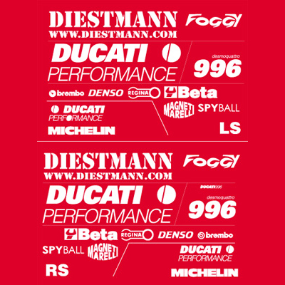 Ducati 996 "Foggy" Race Replica Decal Kit INCR10Aug2021