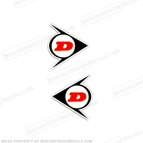 Dunlop Decals (White) - Set of 2 INCR10Aug2021