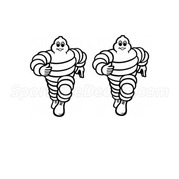 Michelin Running Man Decals - Set of 2 INCR10Aug2021