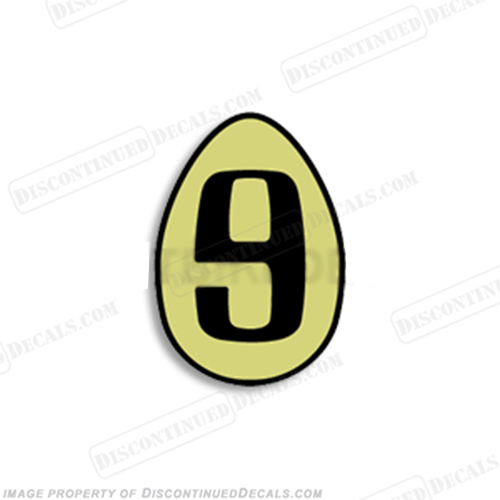 Valentino Rossi 9th Championship Egg Decal - 2009 INCR10Aug2021
