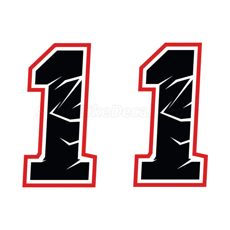 Max Biaggi "1" Decals - Set of 2 INCR10Aug2021
