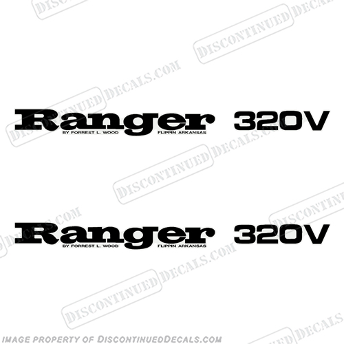 Ranger 320V Decals (Set of 2) - Any Color!  ranger 320v, 320 v, 320, INCR10Aug2021