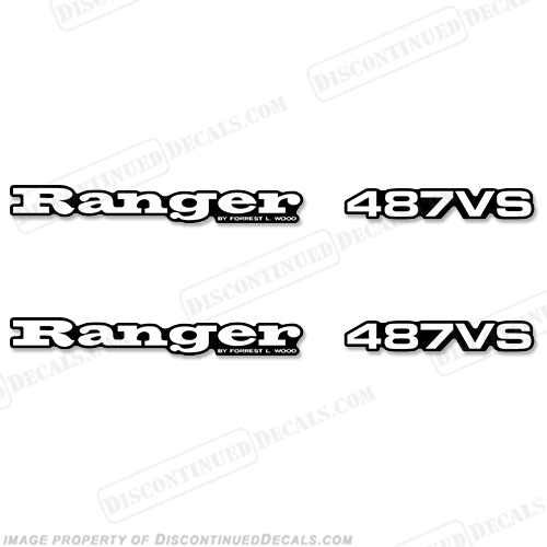 Ranger 487VS Decals (Set of 2) - Any Color! 487 vs, INCR10Aug2021