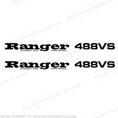 Ranger 488VS Decals (Set of 2) - Any Color! INCR10Aug2021