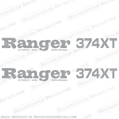 Ranger 374XT Decals (Set of 2) - Any Color!  ranger, 374, xt, 374xt, 374 xt, boat, boats, INCR10Aug2021