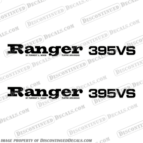 Ranger 395VS Decals (Set of 2) - Any Color! ranger, boat, boats, decal, sticker, any, color, custom, set, of, 2, two, decals, 395, VS, 395VS, 395-VS, 395 VS, early, 1980, 1980s, 1980s, 80, 81, 82, 83, 84, 85, 86, 87, 88, 89, 90, 91, 92, 93, 94, 95, 96, 97, 98, 99
