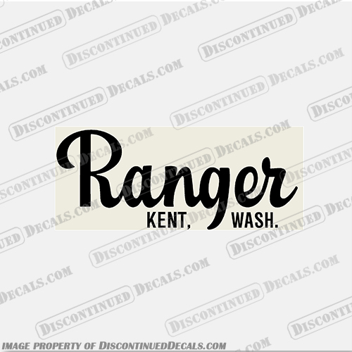 Ranger Boats Kent Wash. Decal Ranger, Boats, Kent, Wash., wash, Decal, decals,