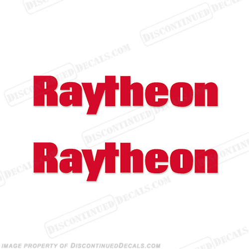 Raytheon Logo Radar Decals (Set of 2) - Any Color! INCR10Aug2021
