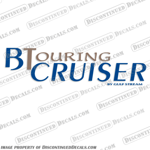 Gulfstream BT-B Touring Cruiser RV Decal Kit (Single Decal) gulf, stream, gulf-stream, b, touring, btouring, gx2, bt, cruiser, 2003, bt, BT, rv, decals, decal, sticker, motorhome, travel, trailer, single, 1 