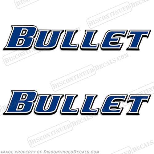 Bullet by Keystone RV Decals (Set of 2) cross, fire, cross fire, key, stone, key stone, rv, decals, bullet, motorhome, camper, trailer, stickers, INCR10Aug2021