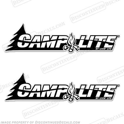 CampLite By Livin Lite RV Decals (Set of 2) camplite, camp, lite, livinlite, living, light, camplight, INCR10Aug2021