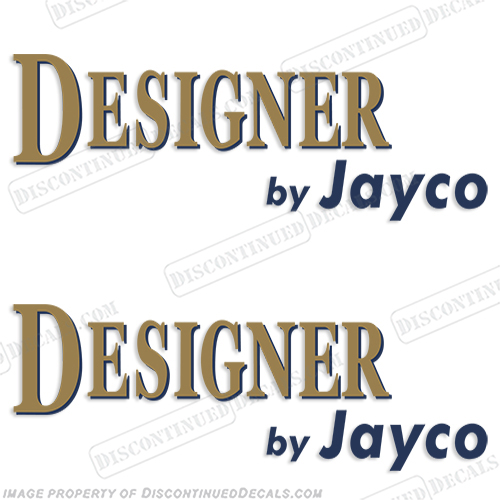 Designer by Jayco RV Decals (Version 1) - (Set of 2) INCR10Aug2021
