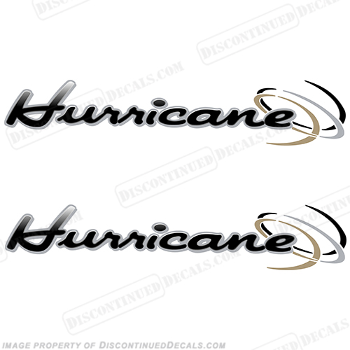 Thor "Hurricane" RV Decals (Set of 2) - Black/Grey INCR10Aug2021