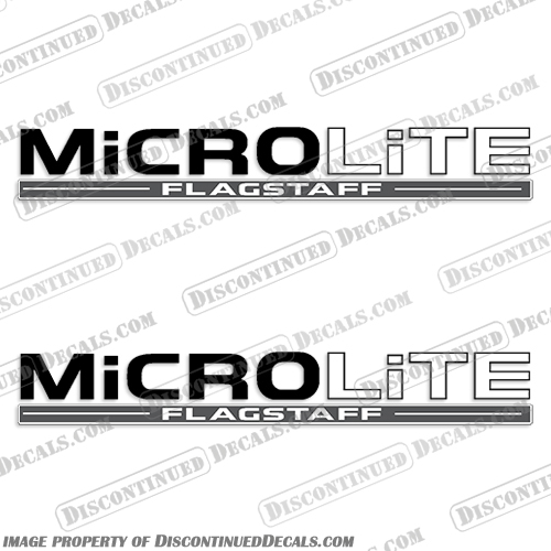 Micro Lite Flagstaff RV Decal Sticker Set Micro, Lite, Flagstaff, flag, staff, RV, Recreation, Decal, Decals, Sticker, set