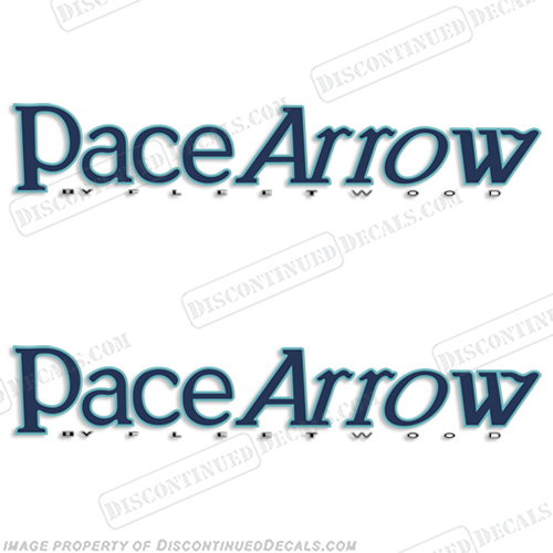 Pace Arrow RV Decals Style 2 (Set of 2) - Any Color!  INCR10Aug2021