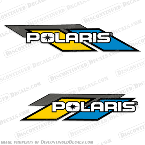 Polaris by Livin Lite 2014 RV Decal  polaris, by, livin, lite, 2014, rv, decal, sticker, logo, camper, motorhome,  5th wheel, 5th, wheel, trailer, travel, yellow, blue