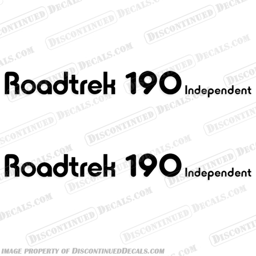 RoadTrek 190 Independent RV Decals - Any Color!  Road, Trek, RoadTrek, 190, Independent, RV, Decal, Decals, Color, Any Color