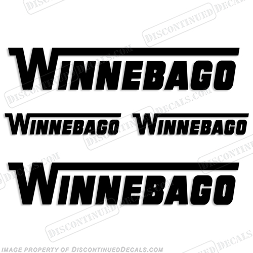 Winnebago RV Decal Package (Set of 4) -  Any Color! winebago, INCR10Aug2021
