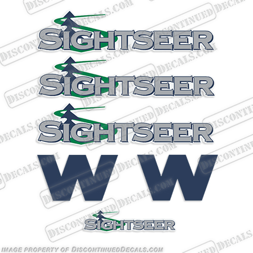 2008 Winnebago Sightseer 35J RV Decal Kit winnebago, sightseer, sight, seer, new, rv, motorhome, camper, travel, trailer, decals, stickers, kit, full, package, 35j
